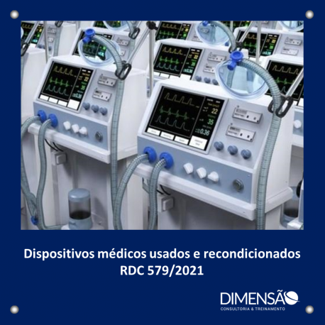 Dispositivos médicos usados e recondicionados- RDC 579/2021